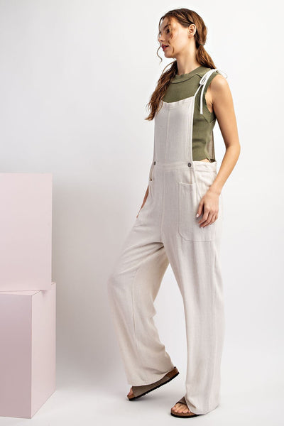 Tie Adjustable Sleeveless Jumpsuit