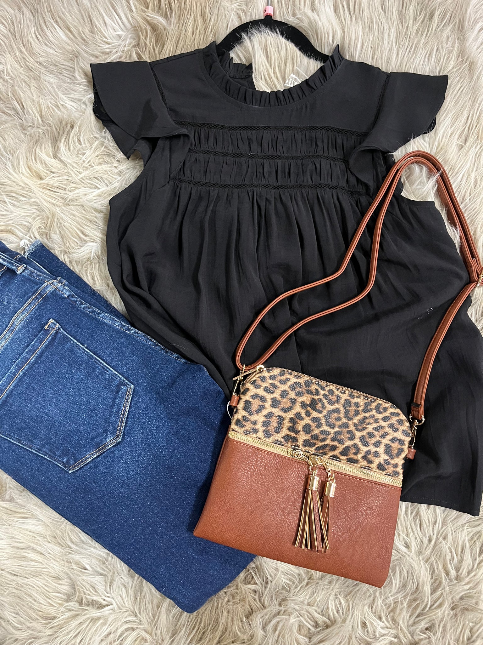 Tara-Leopard Crossbody