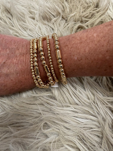 5 Beaded Bracelets 6MM