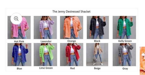 Jenny Distessed Shacket