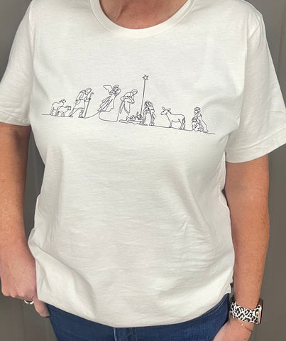 Nativity Vintage White Tee