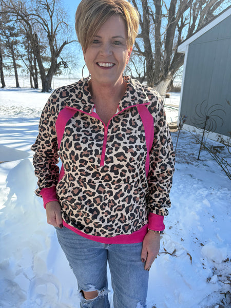 Hotshot Pink Cowgirl Pullover