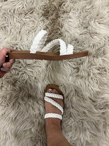 Twist N Shout White Sandal