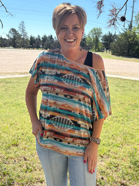 Aztec Daze Mesh Top