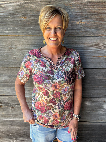 Wild Vintage Floral Top