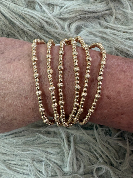 6 stretch 3-4 MM Bracelet