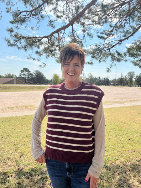 Striped Sweater Vest