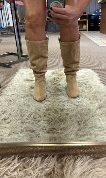 City Slicker Sand Faux Suede Boot