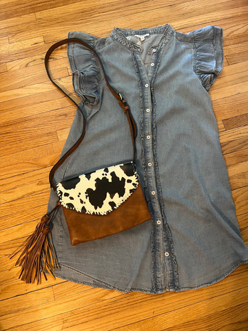 Cowhide Crossbody