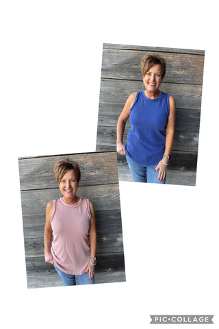 Sleeveless Ribbed Top