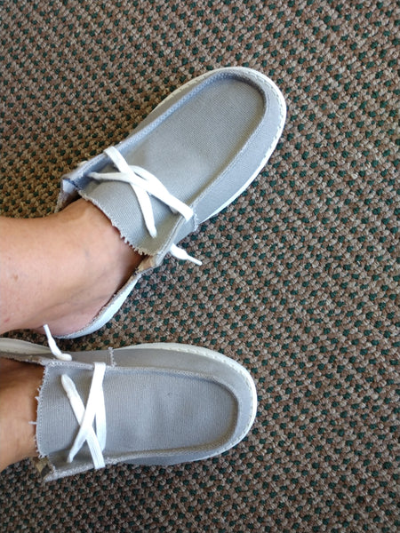 Gray slip-on