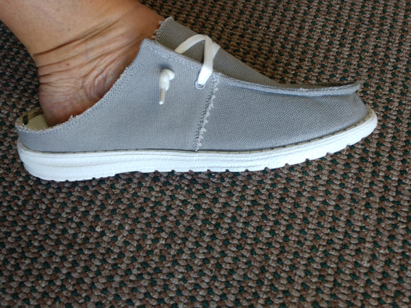 Gray slip-on