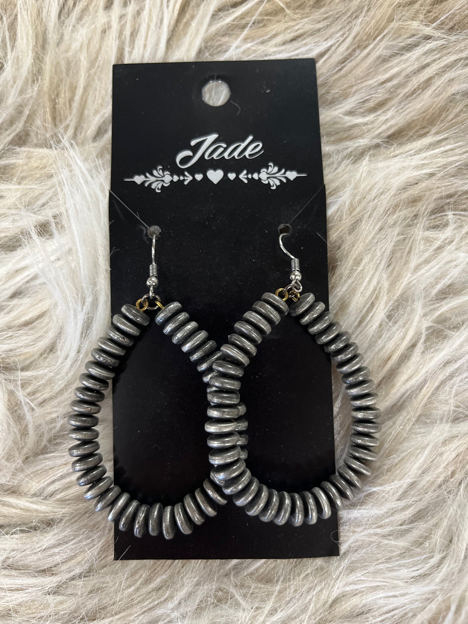 Faux Navajo Pearls Earrings